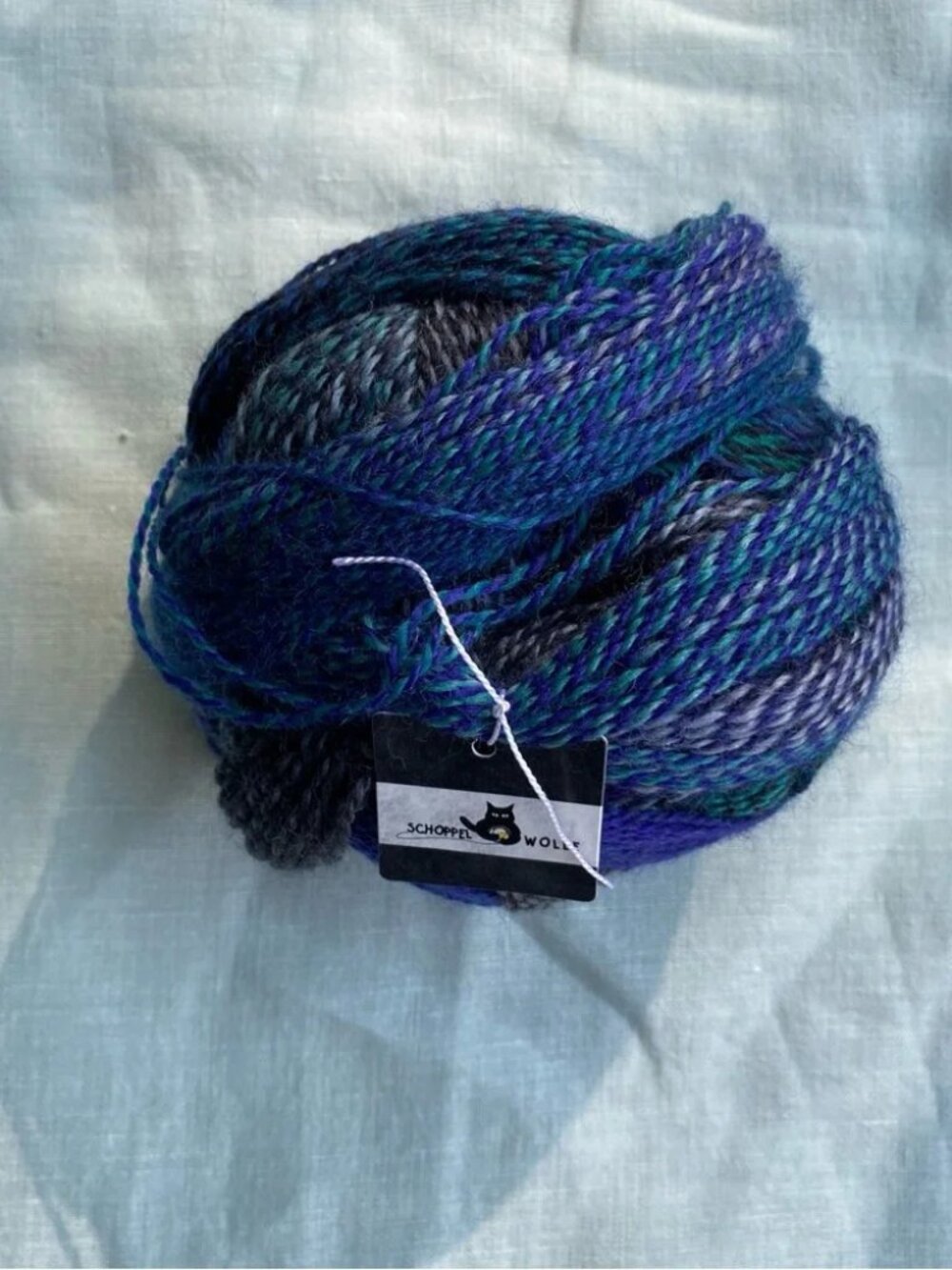 Schoppel Zauberball 100g yarn ball color 1511 U Boot blues stripes